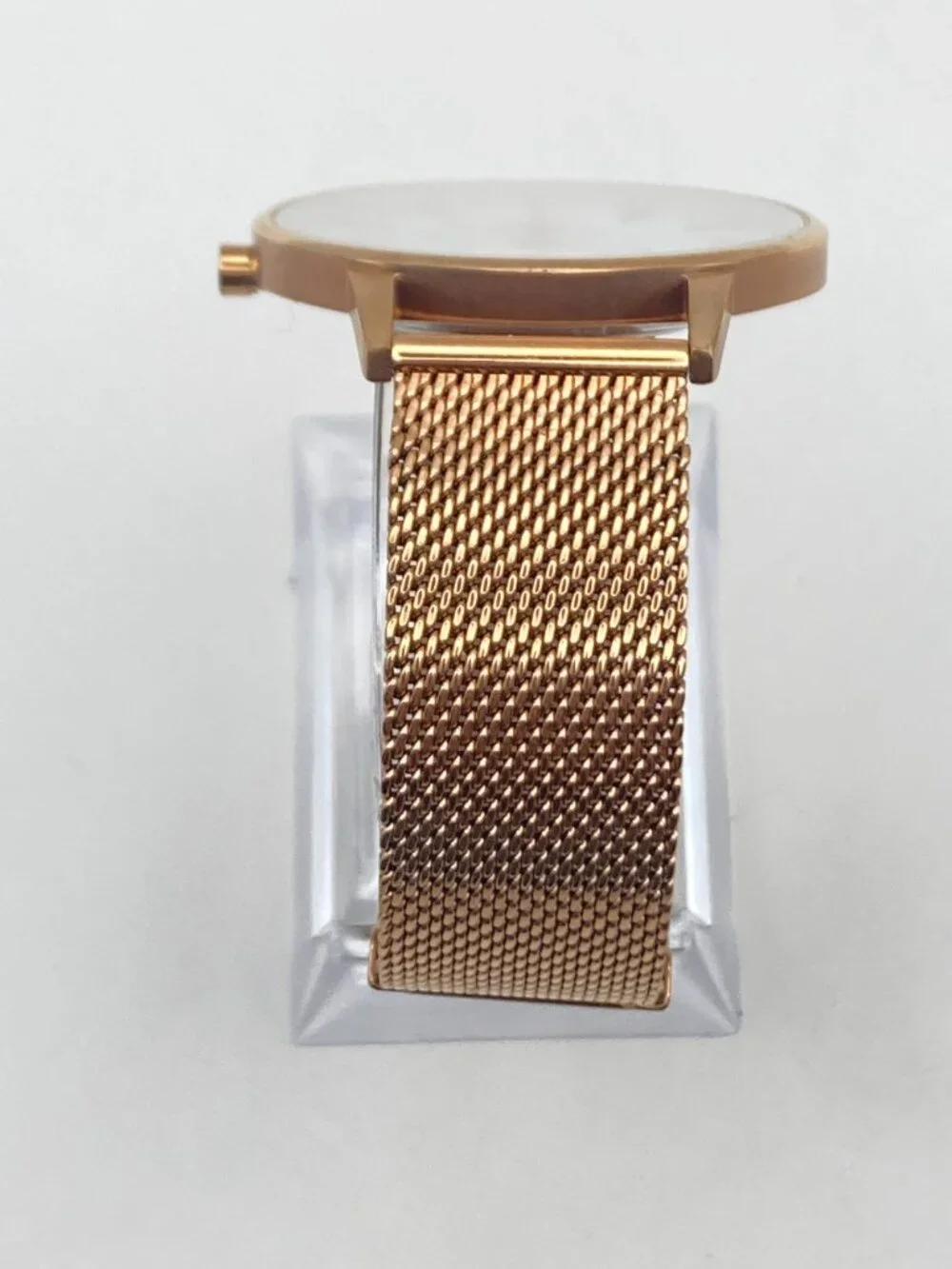 MVMT Boulevard Malibu Women's Watch 38mm Rose Gold Tone Mesh Band New Battery